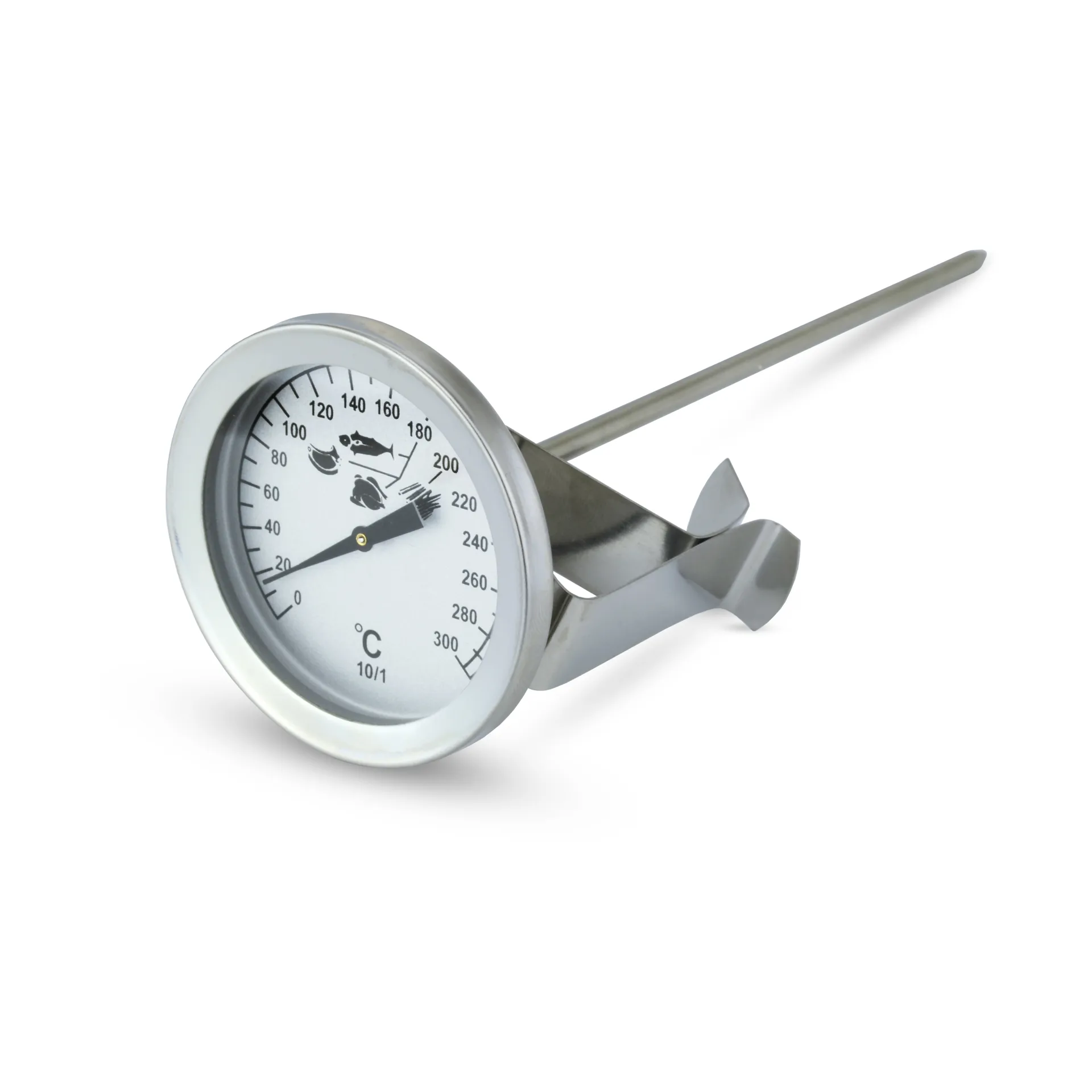 Frituretermometer med holder, Rustfrit stål ETI