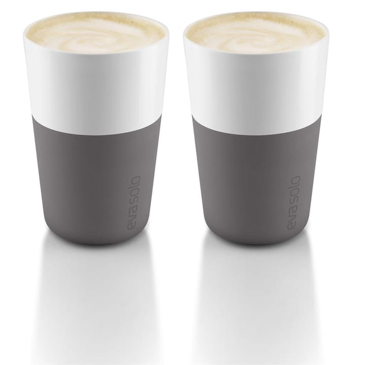 Eva Solo Cafe Latte krus 2-pak - Elephant grey - Eva Solo