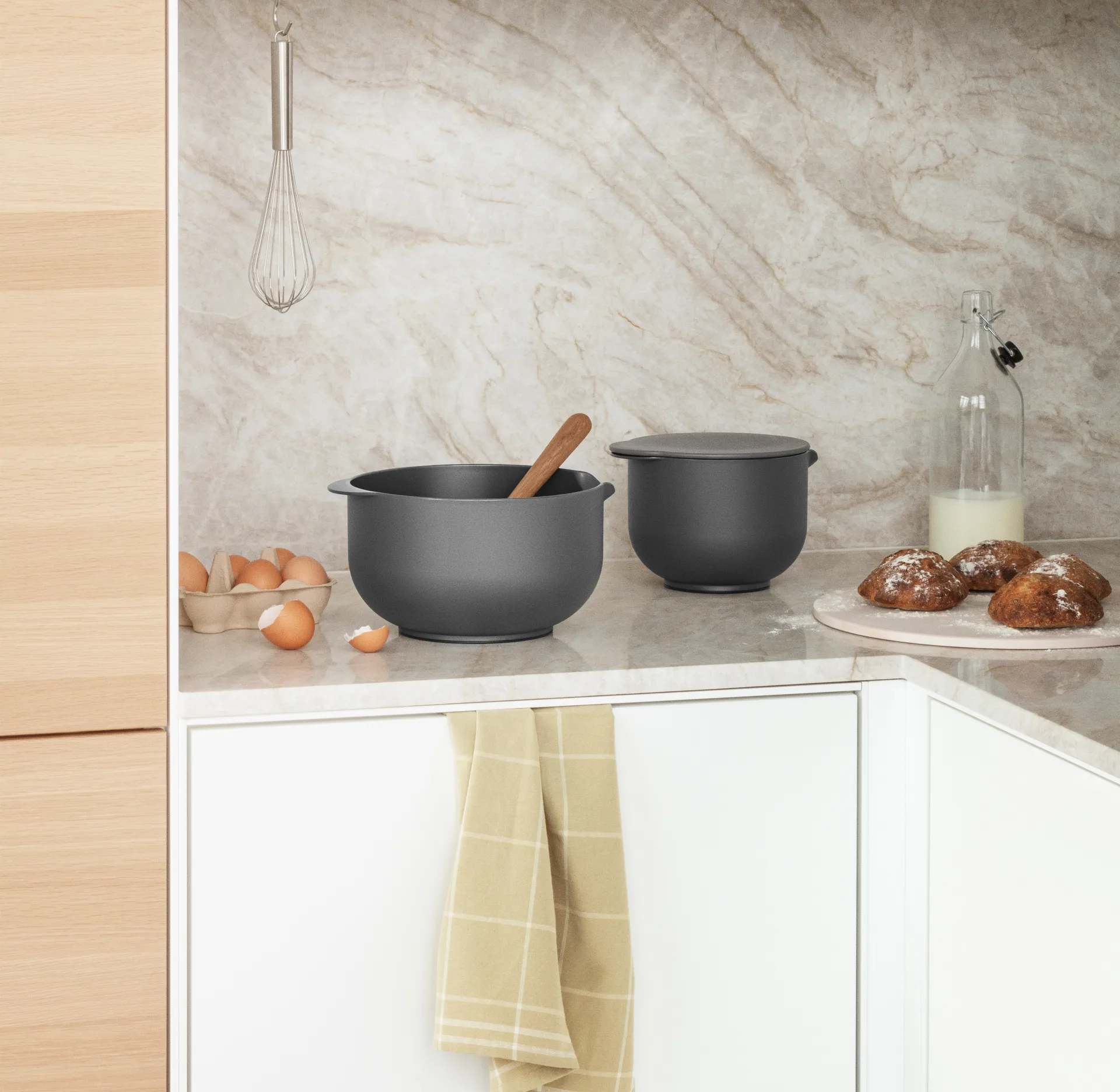 Eva Trio blandeskål, Grey, 3 dele Eva Solo