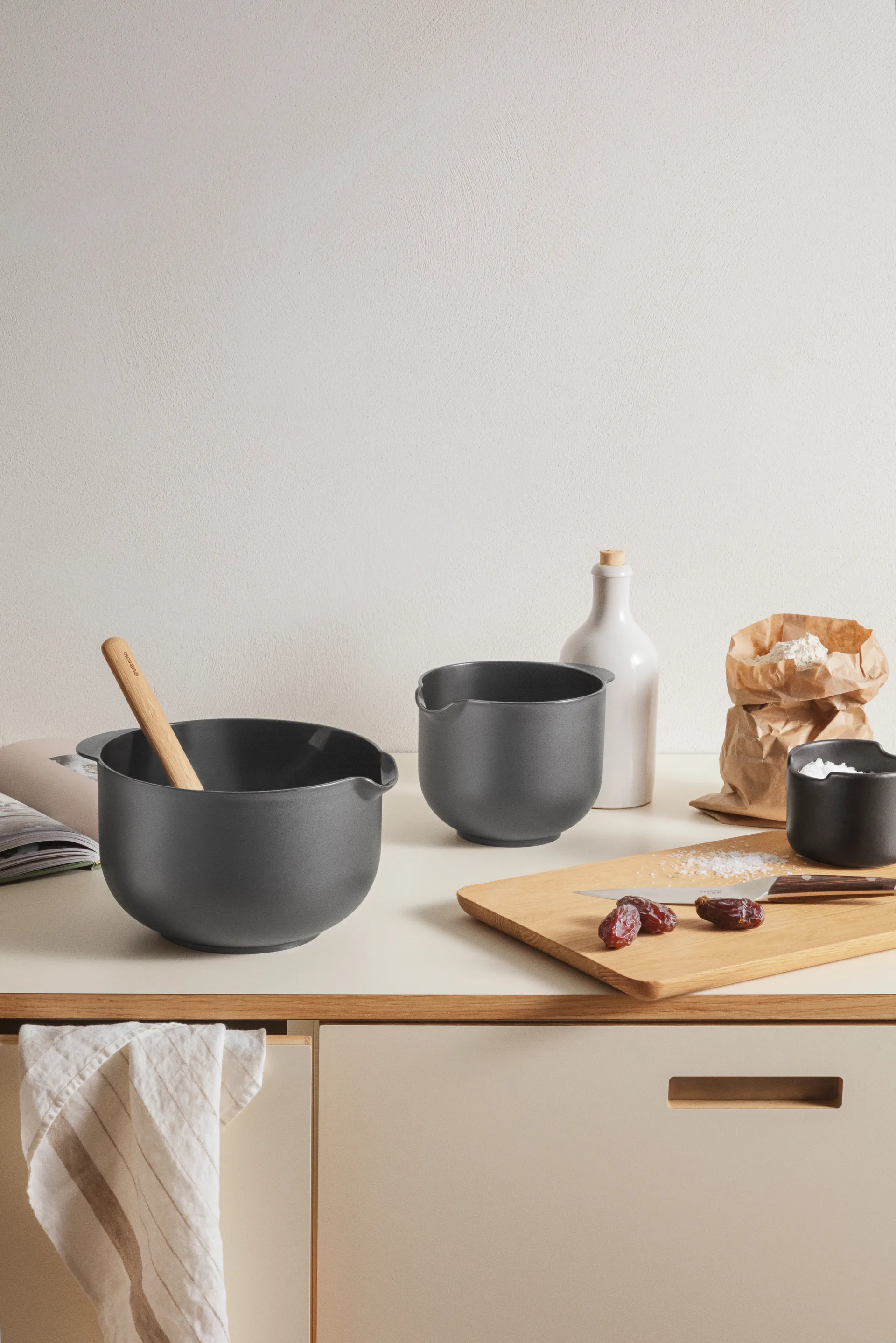 Eva Trio blandeskål, Grey, 3 dele Eva Solo