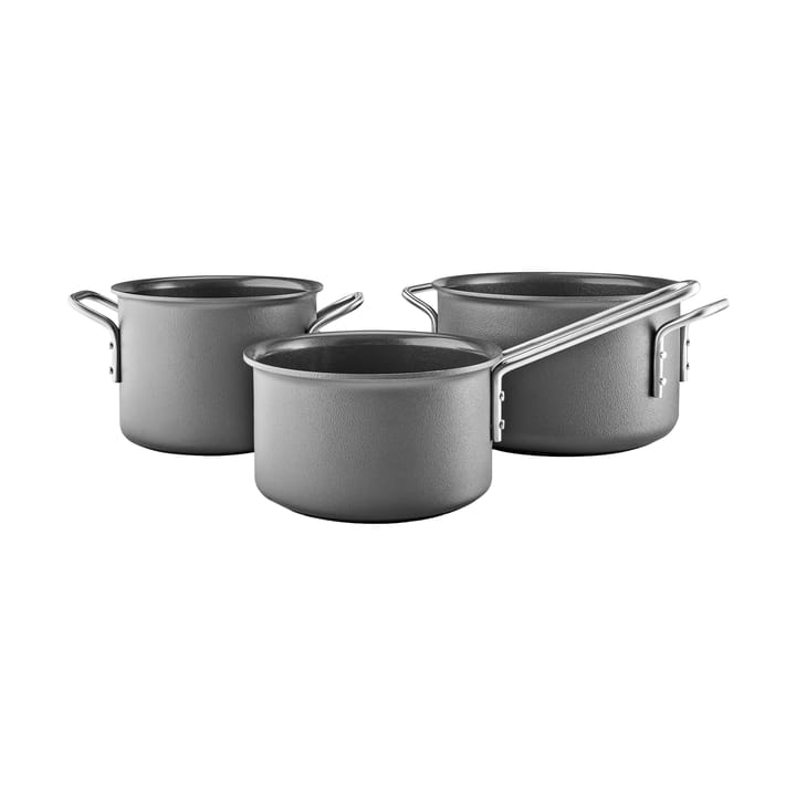 Eva Trio Grey Line grydesæt - 3 dele - Eva Solo