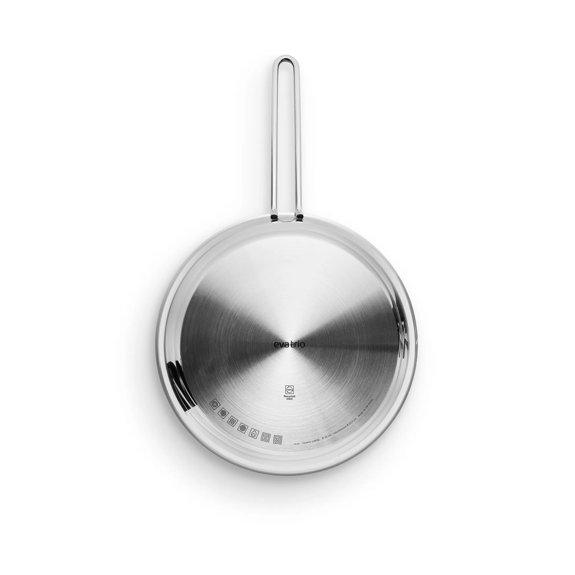 Eva Trio Stainless Steel Slip-Let keramisk stegepande, 32 cm Eva Solo