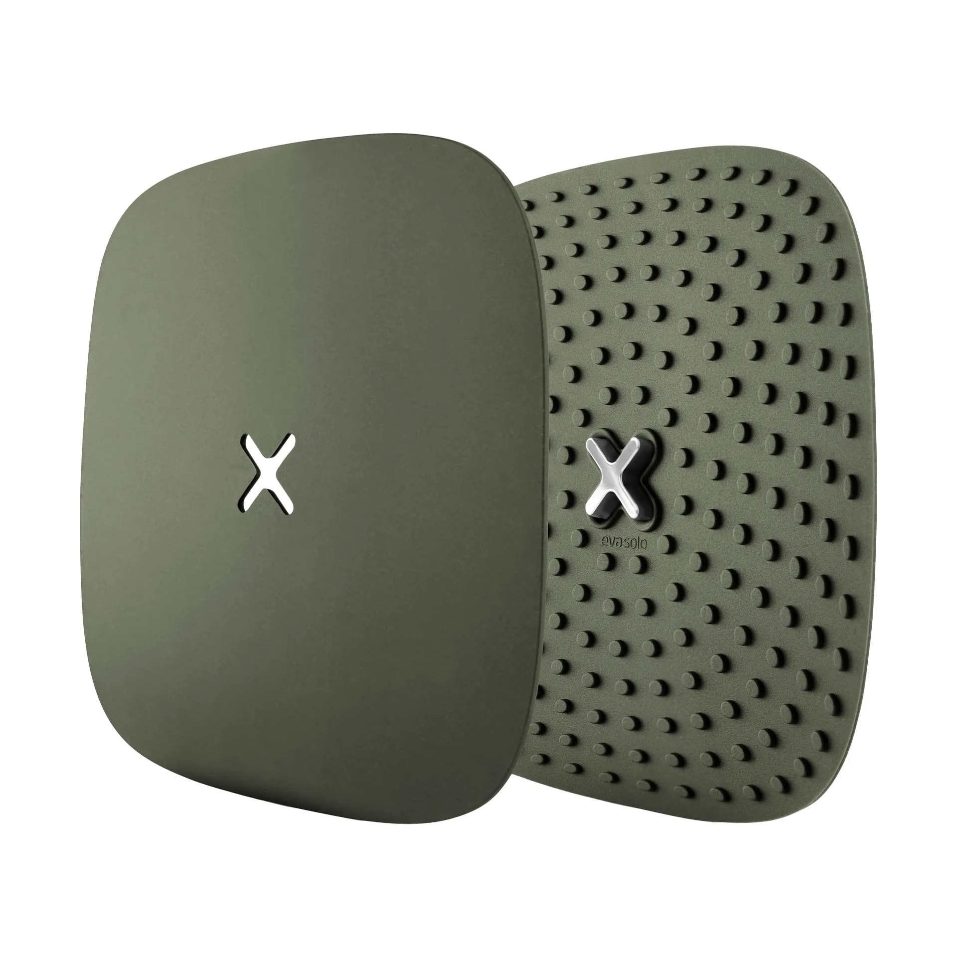 Green Tool grydelapper med krog 18x18 cm 2-pak, Grøn Eva Solo