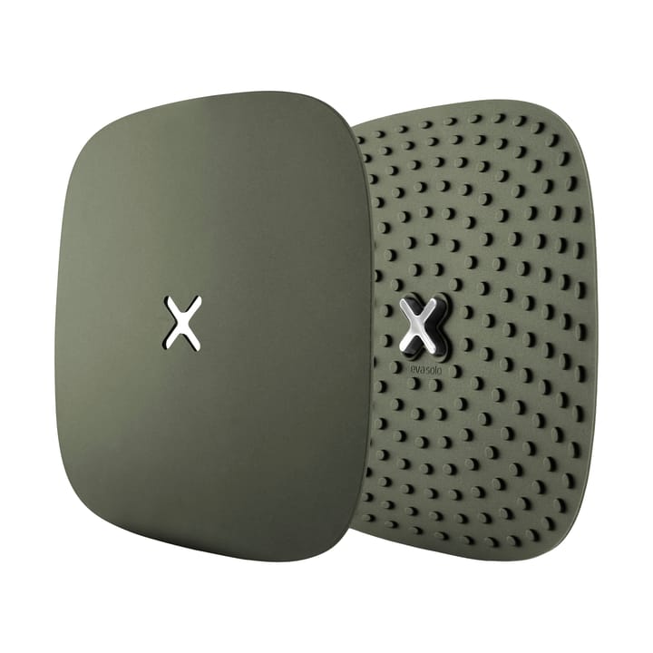 Green Tool grydelapper med krog 18x18 cm 2-pak - Grøn - Eva Solo