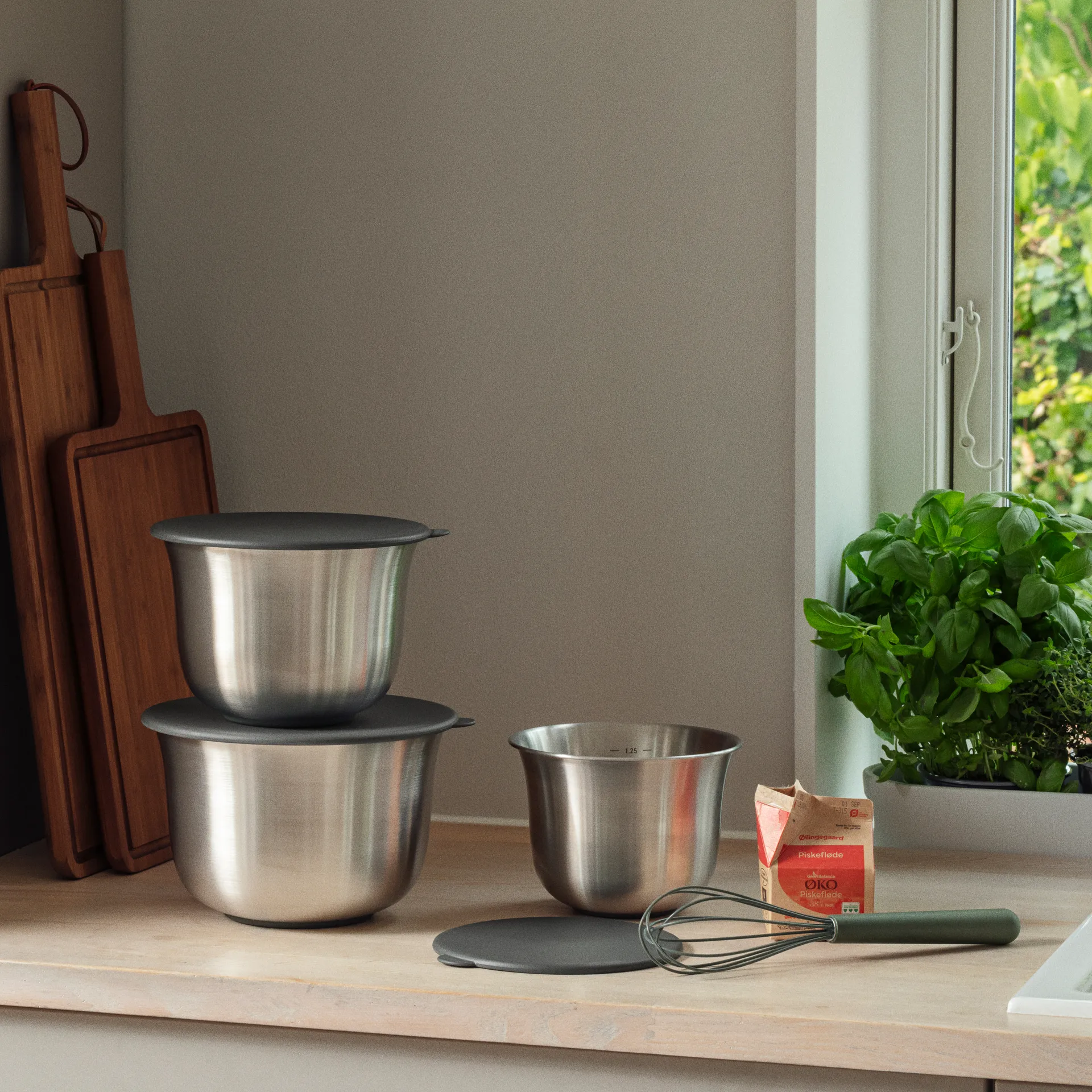 Green tools låg til blandeskål, Green, Ø18 cm Eva Solo