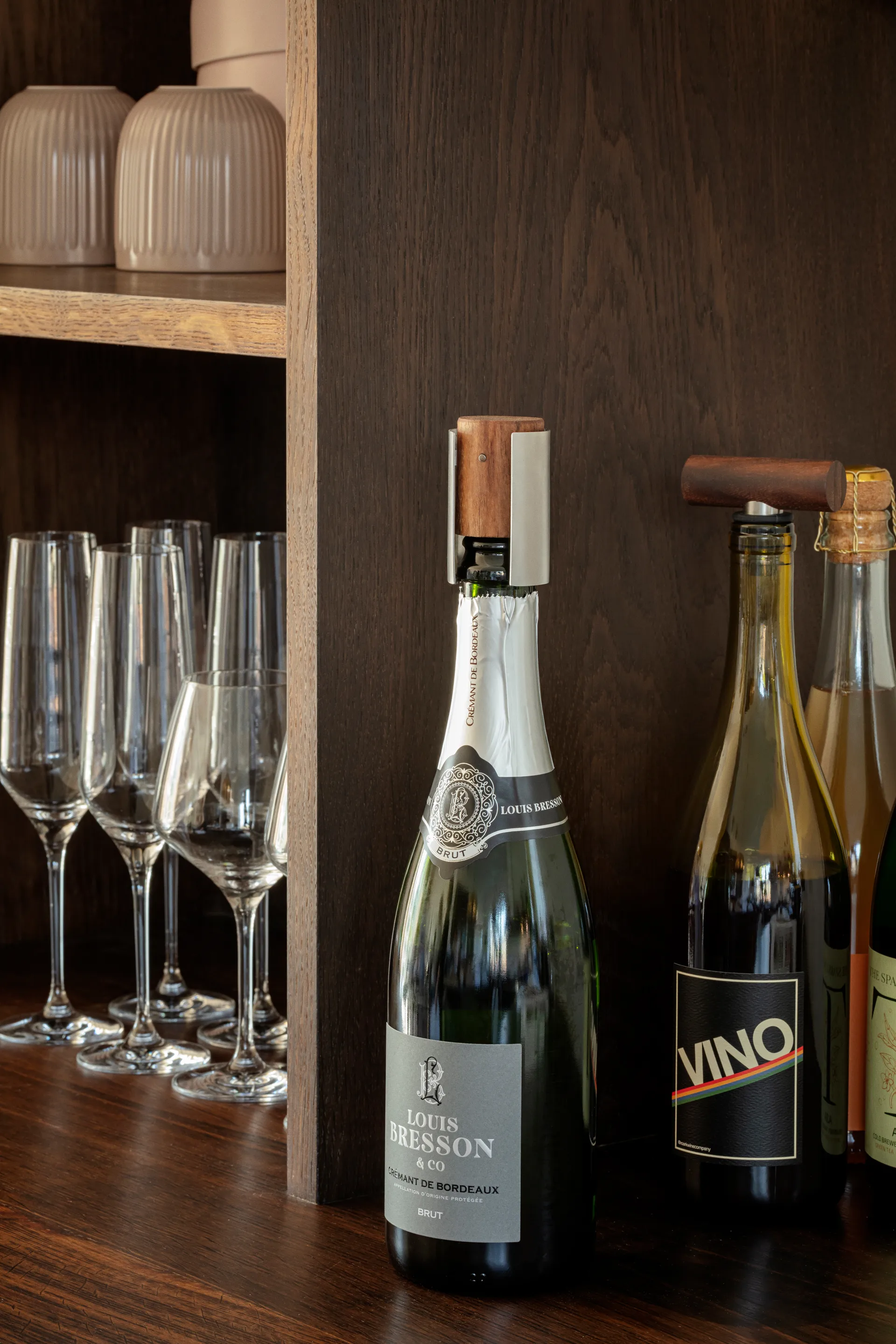 Liquid Lounge vinprop, Valnød Eva Solo