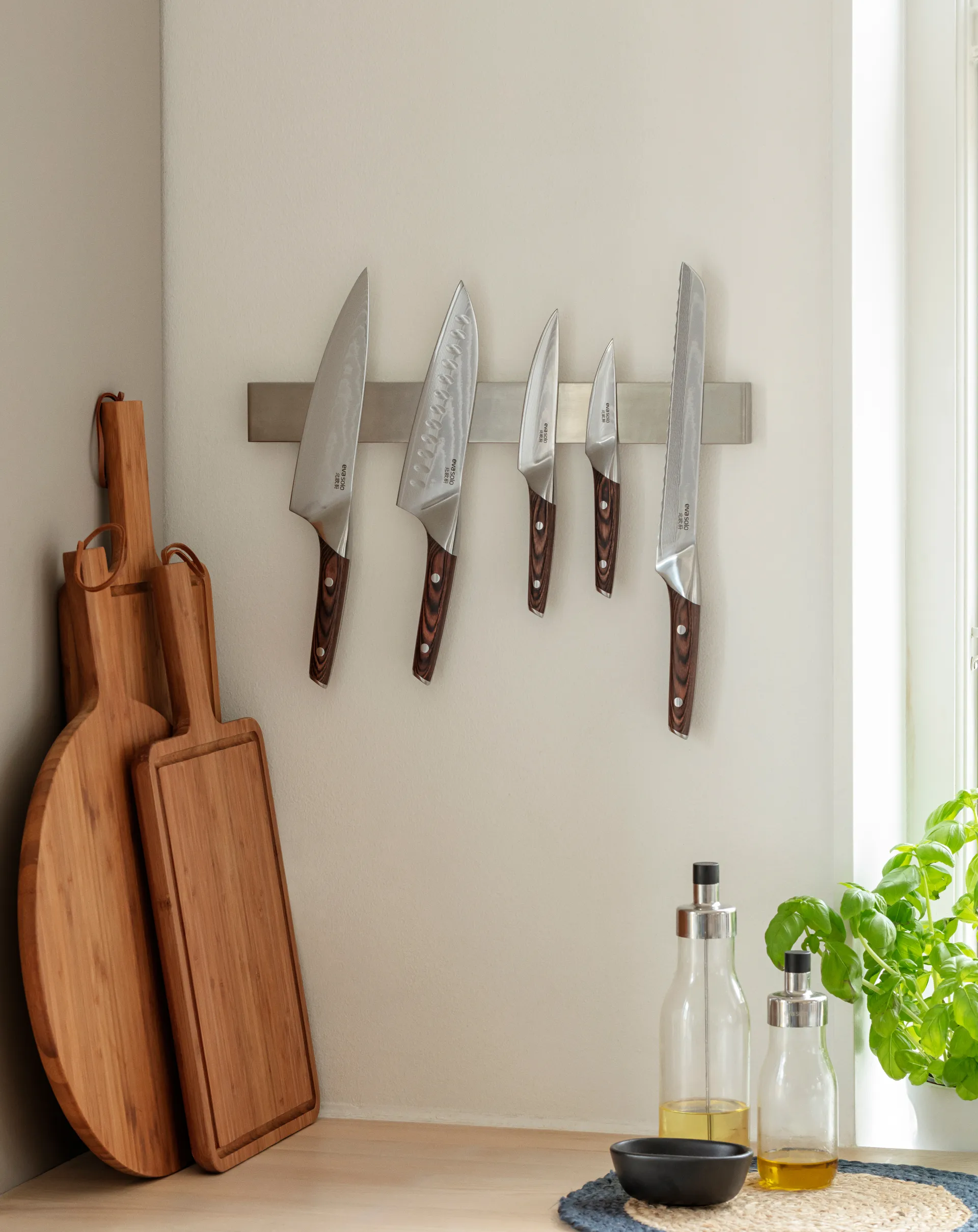 Nordic Kitchen grøntsagskniv 13 cm, Damaskusstål Eva Solo