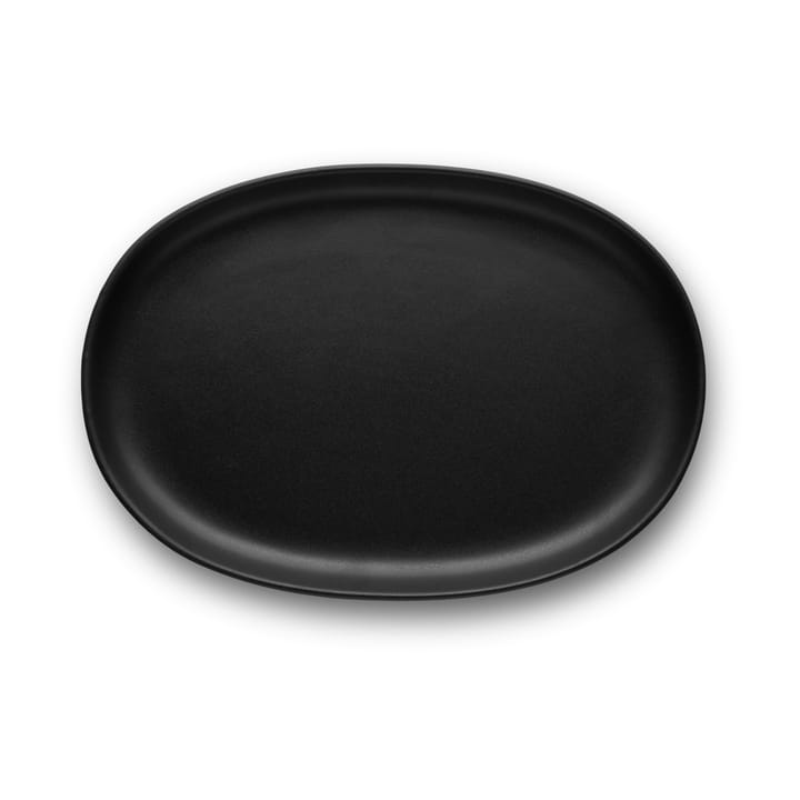 Nordic kitchen oval tallerken 18,5x26 cm, Sort Eva Solo