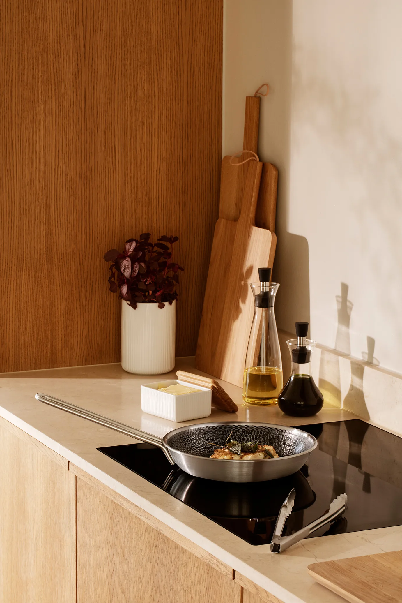 Oliekaraffel og dressingshaker 2 dele, Transparent Eva Solo