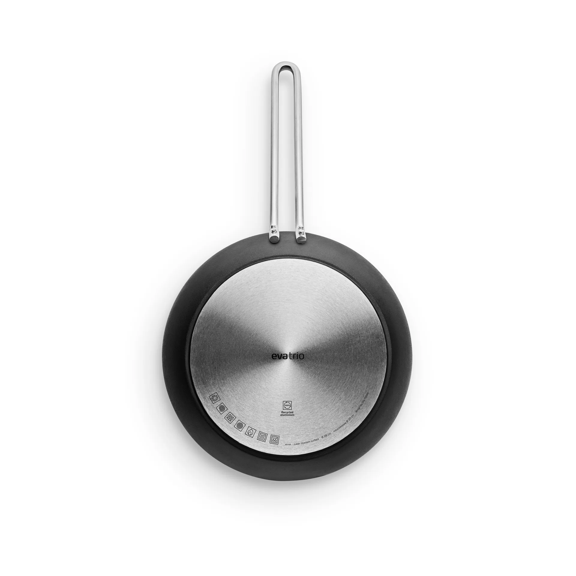 Professional Laser Titanium Slip-Let stegepande, Black, Ø28 cm Eva Solo