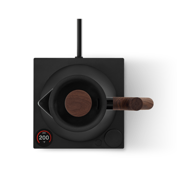 Corvo EKG Pro elektrisk elkedel 0.9 L - Matte black-walnut - Fellow