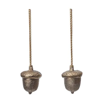 Acorn dekorationsophæng 2-pak - Messing - Ferm Living