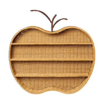 Apple braided væghylde - Natural, 70x12,5x68 cm - Ferm Living