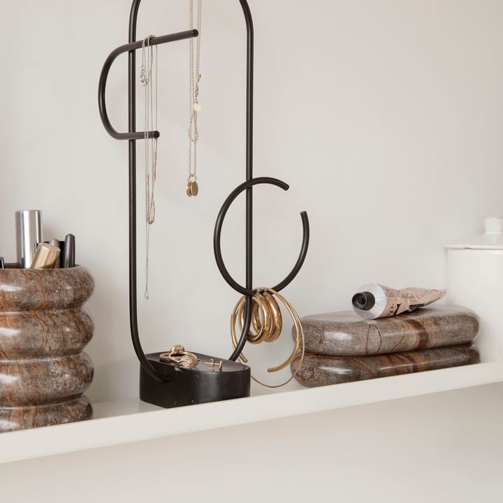 Bendum opbevaringsskrin, Brun marmor Ferm Living