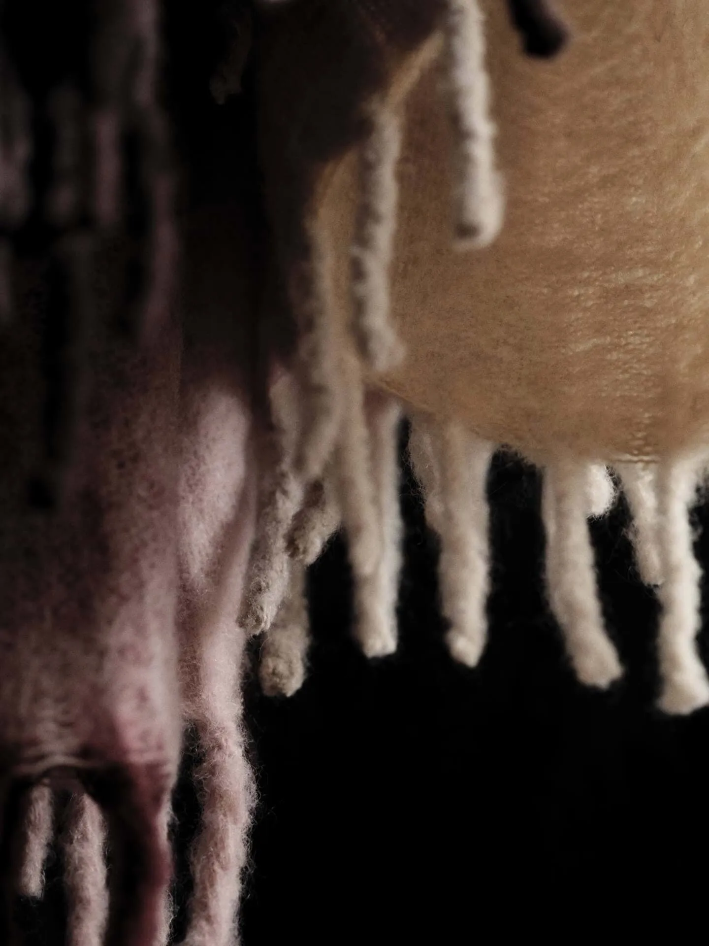 Blur mohair plaid, Dark chocolate-oxide red, 130x170 cm Ferm Living