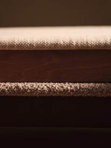 Boda armstol - Polstret sæde, natural oak-off-white - Ferm Living