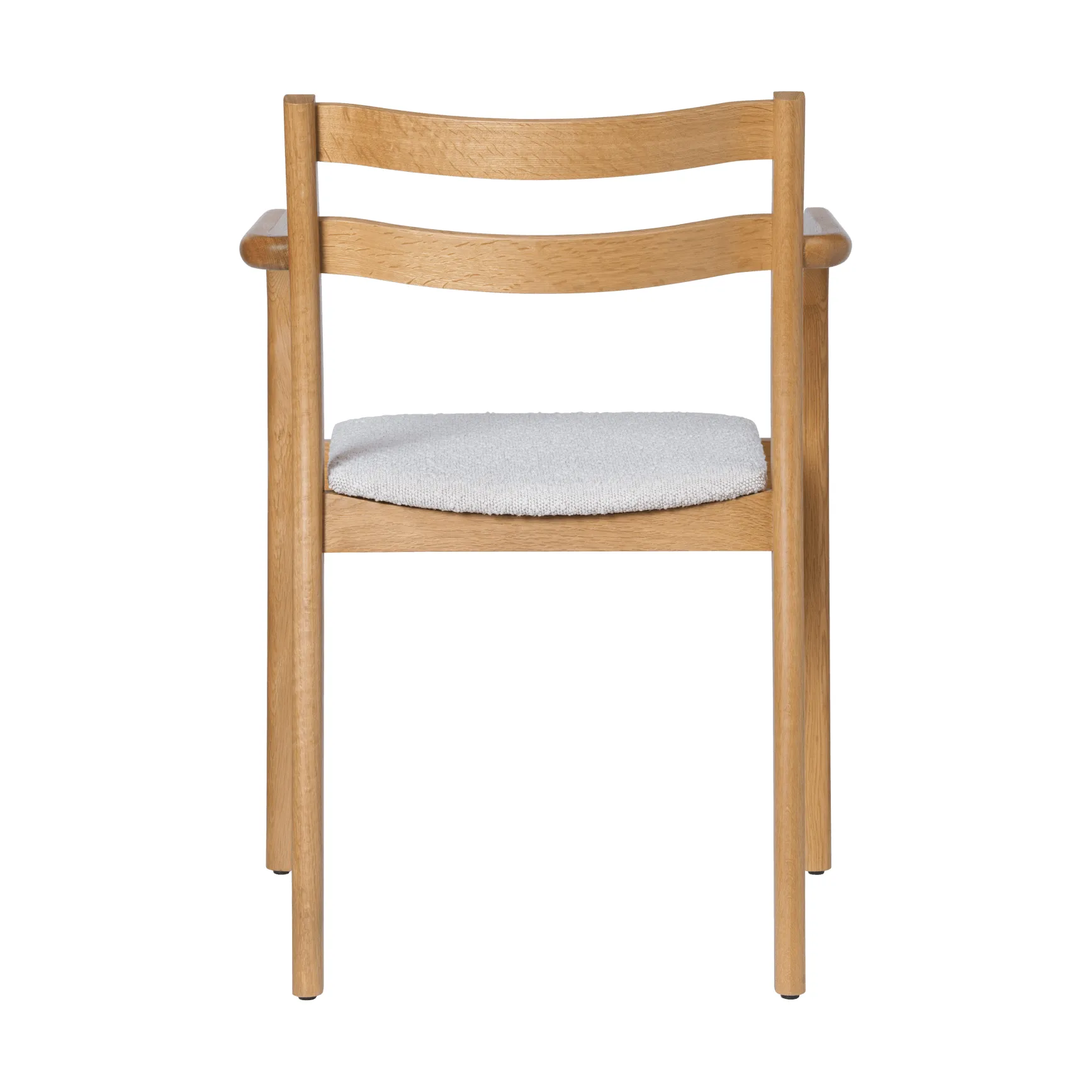 Boda armstol, Polstret sæde rugged bouclé, natural-off-white Ferm Living