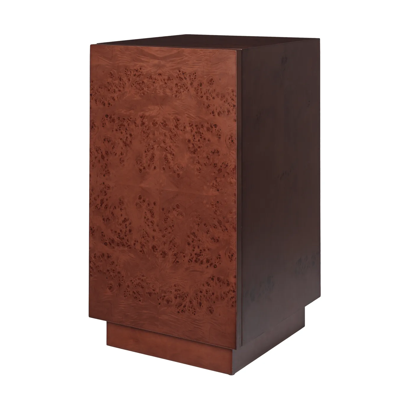 Burl Side Table piedestal, Dark stained Ferm Living