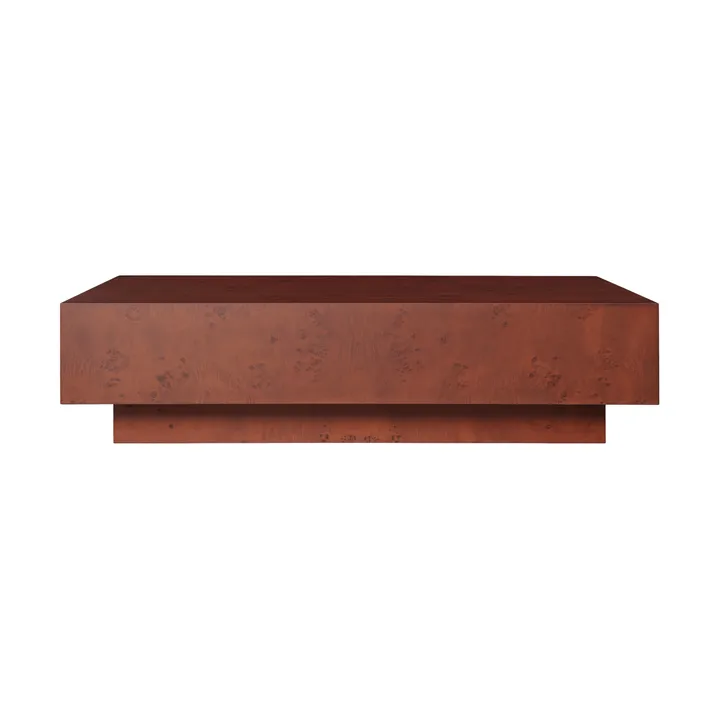 Burl sofabord 70x117x30 cm - Dark stained - Ferm Living