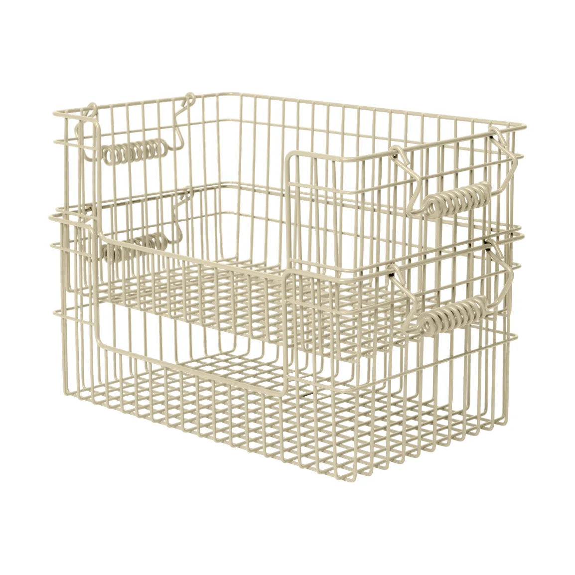 Cala stabelbar kurv 2-pak, Cashmere, 28,7x18x13 cm Ferm Living