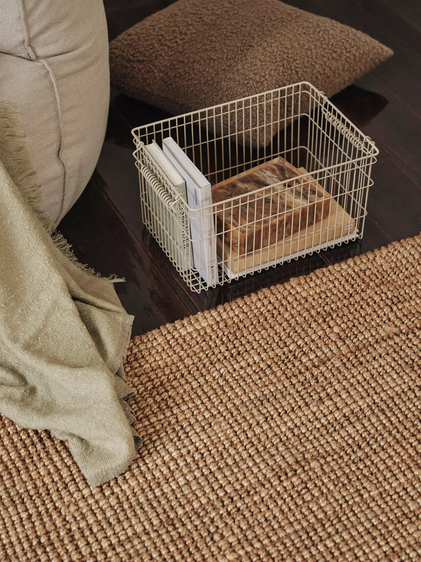 Cala stabelbar kurv 2-pak, Cashmere, 36,2x26,2x20,2 cm Ferm Living