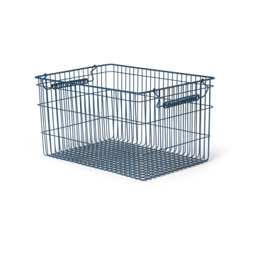 Cala stabelbar kurv 2-pak - Dark blue - Ferm Living