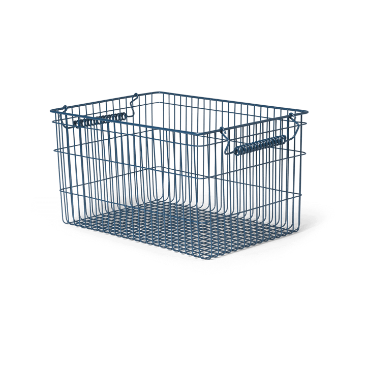 Cala stabelbar kurv 2-pak, Dark blue Ferm Living
