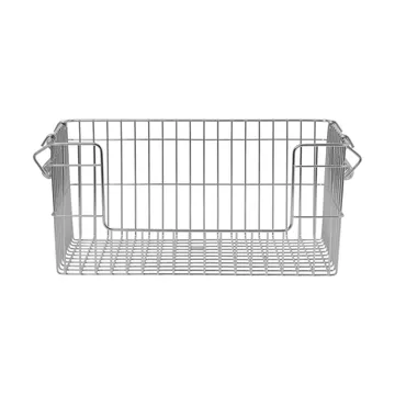 Cala stabelbar kurv 2-pak - Stainless Steel, 28,7x18x13 cm - Ferm Living