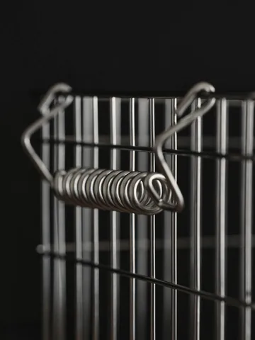 Cala stabelbar kurv 2-pak - Stainless Steel, 36,2x26,2x20,2 cm - Ferm Living