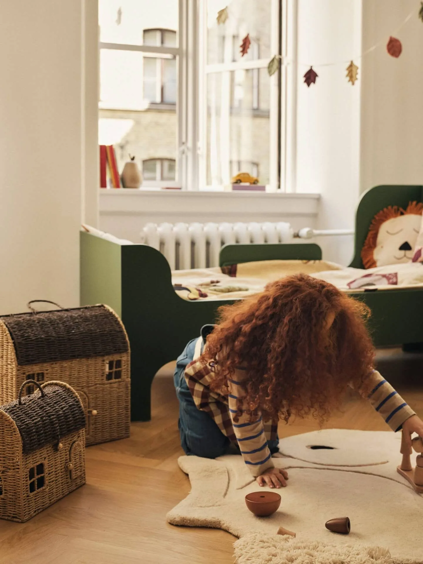 Casu husformede opbevaringskurve, 2 dele, Natural-dark brown Ferm Living