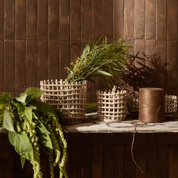 Ceramic flettet kurv Ø16 cm - Cashmere - Ferm Living