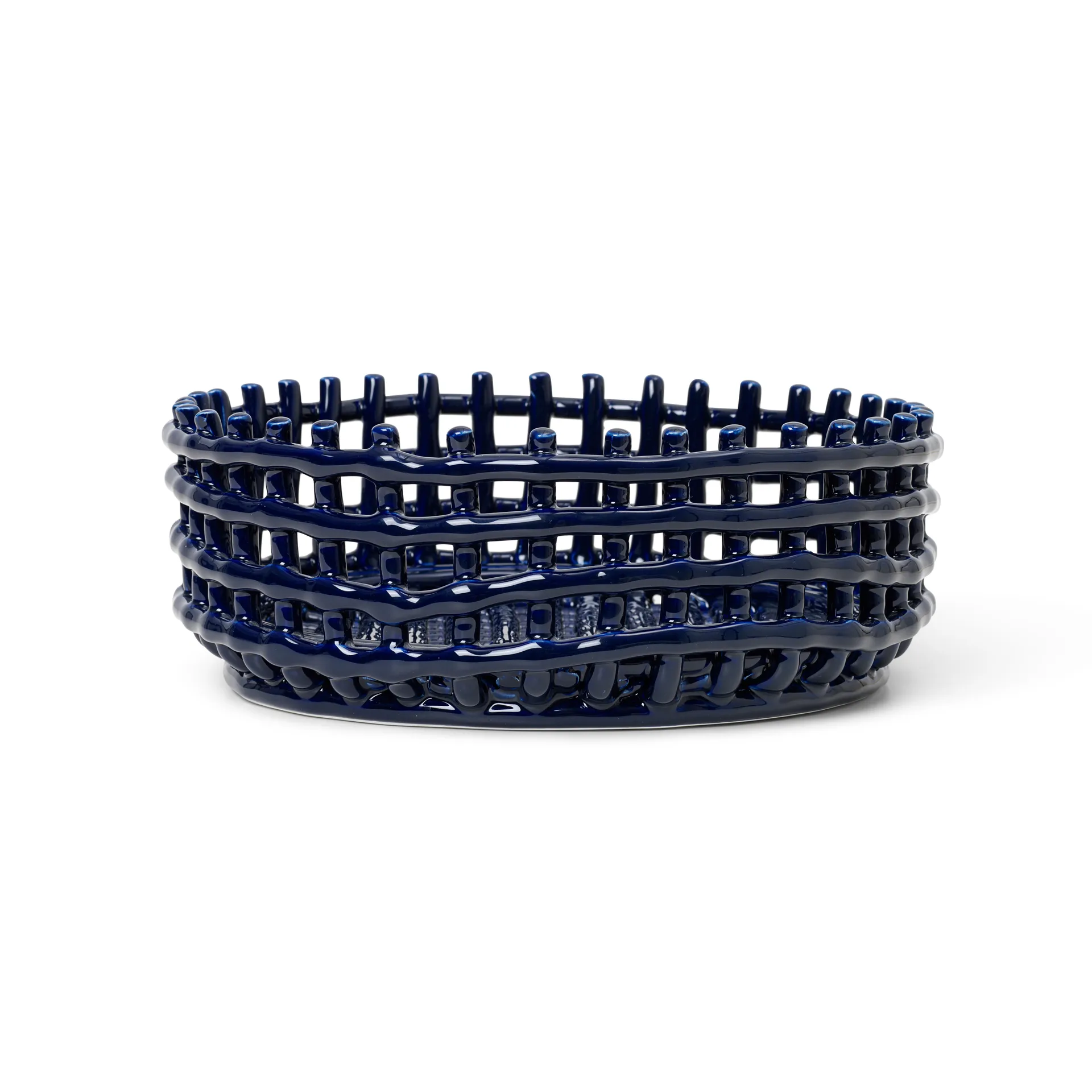 Ceramic flettet skål, Blue Ferm Living
