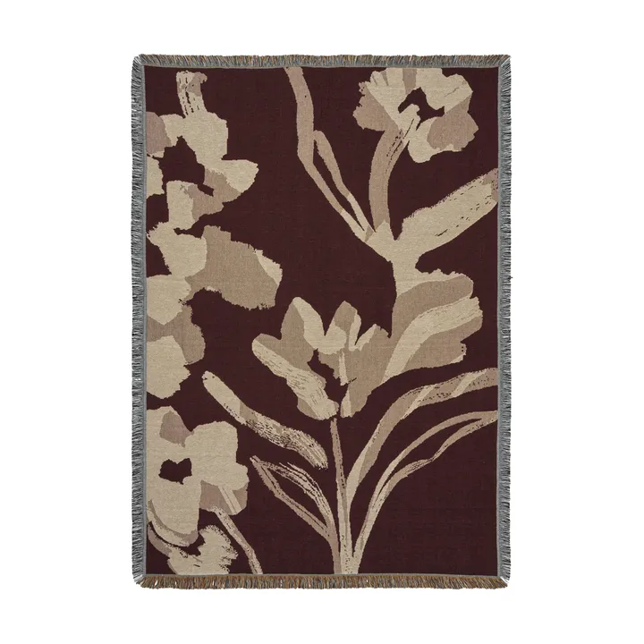 Cilla plaid - Dark pecan, 120x170 cm - Ferm Living