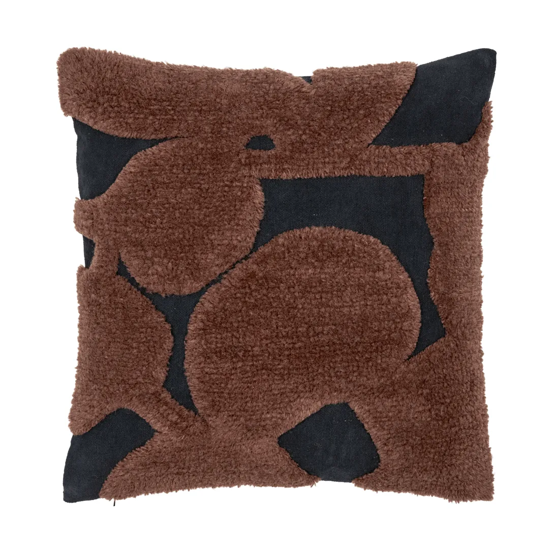 Cilla tufted pude, Black-dark chocolate 50x50 cm Ferm Living