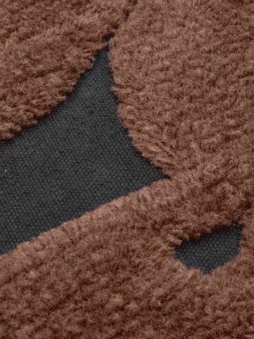 Cilla tufted pude - Black-dark chocolate 50x50 cm - Ferm Living