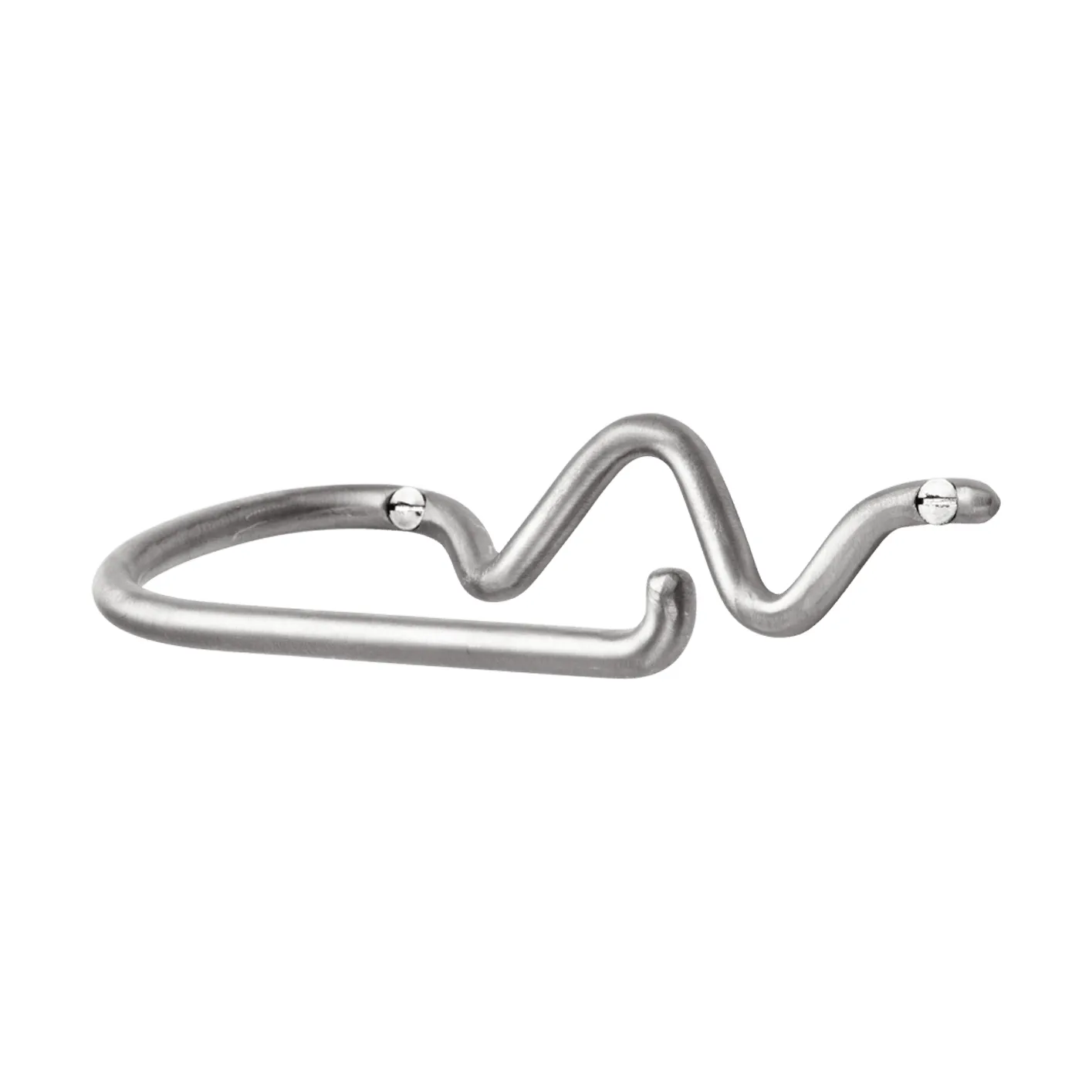 Curvature toiletrulleholder, Stainless steel Ferm Living