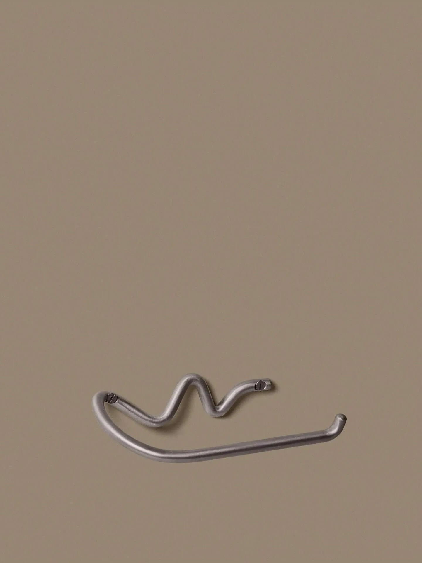 Curvature toiletrulleholder, Stainless steel Ferm Living