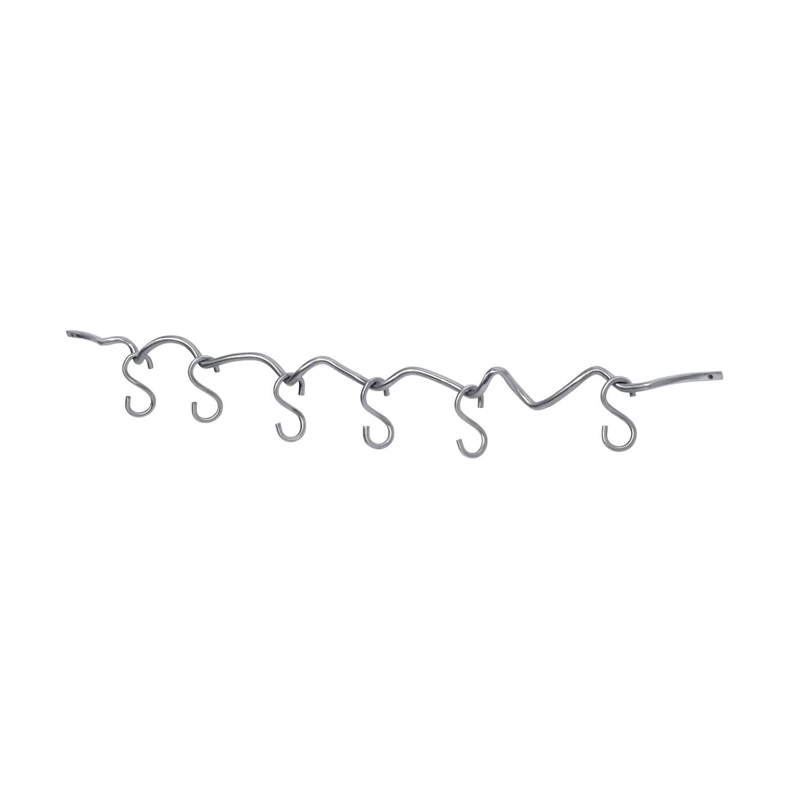 Curvature vægskinne inkl. 6 kroge, Stainless steel Ferm Living