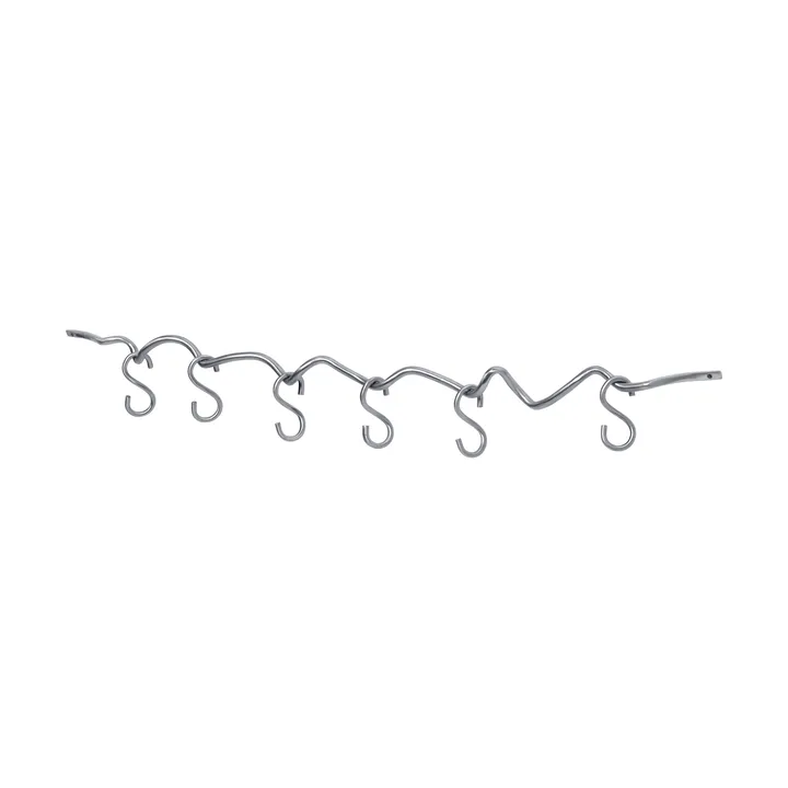 Curvature vægskinne inkl. 6 kroge - Stainless steel - Ferm Living
