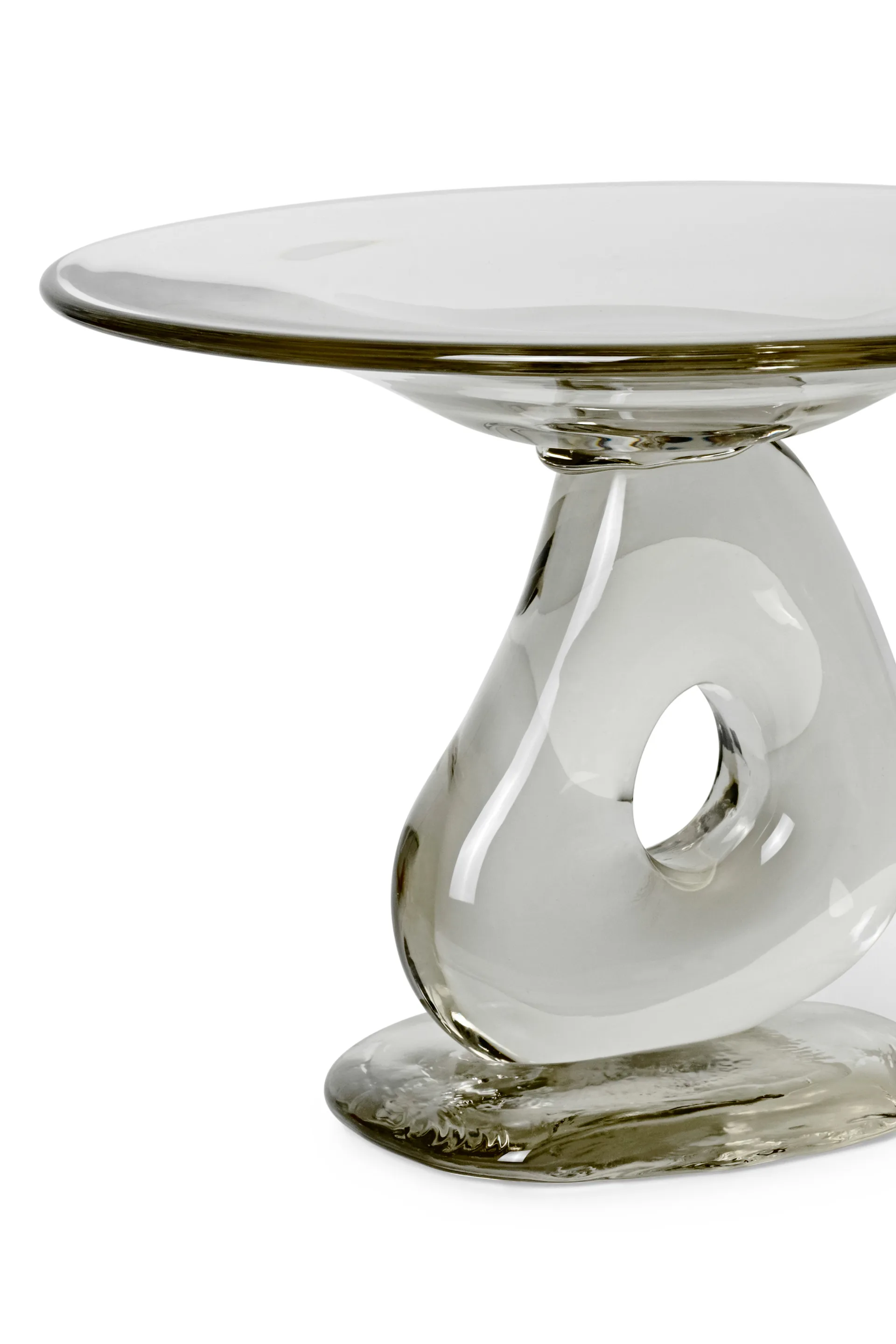 Damo glass centerpiece fad Ø30 cm, Clear Ferm Living