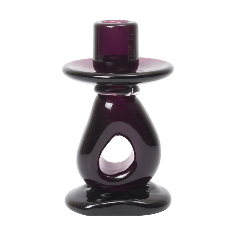 Ferm Living Damo lysestage 16 cm Dark grape