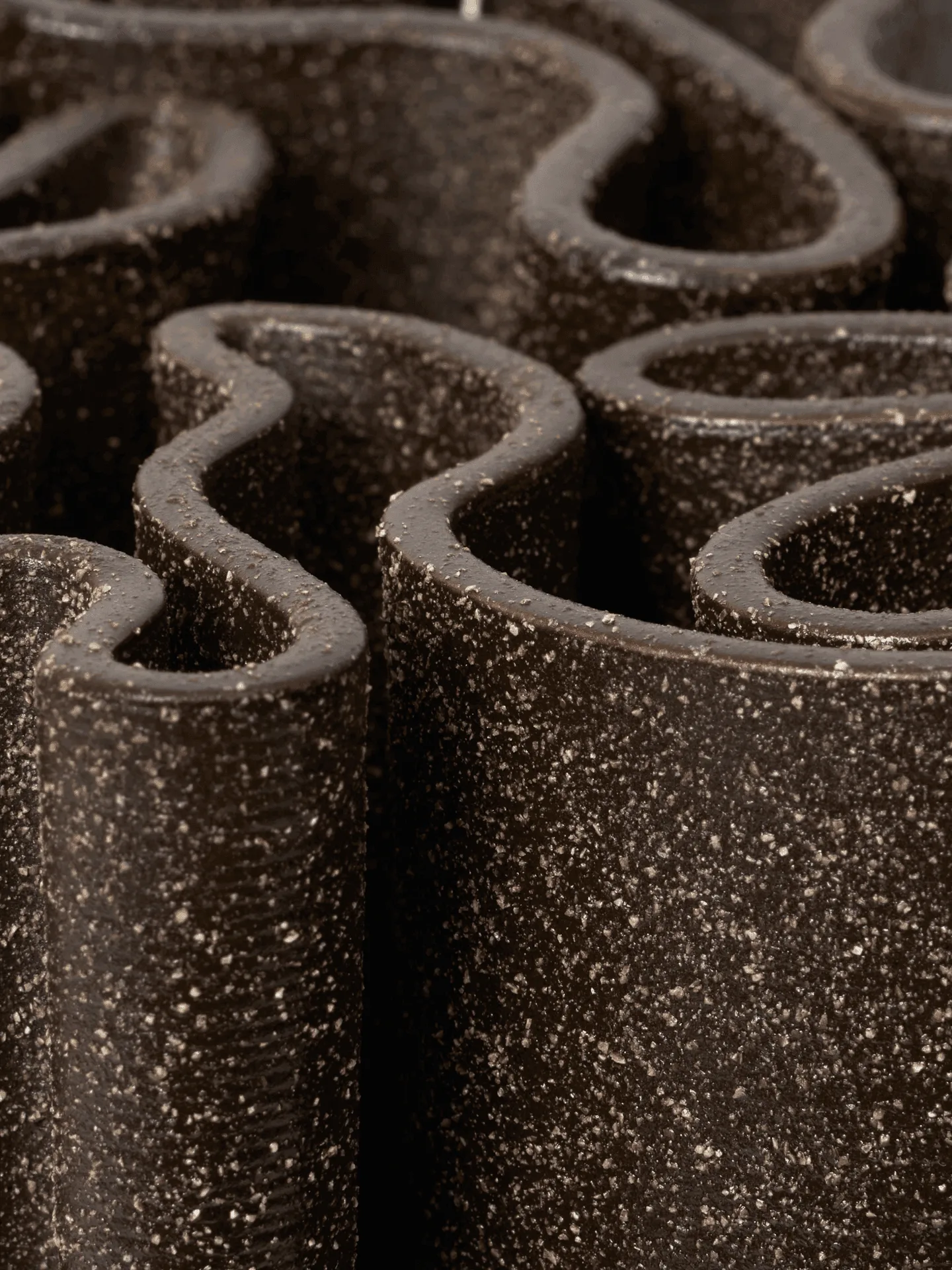 Dedali  vase 11 cm, Dark brown Ferm Living