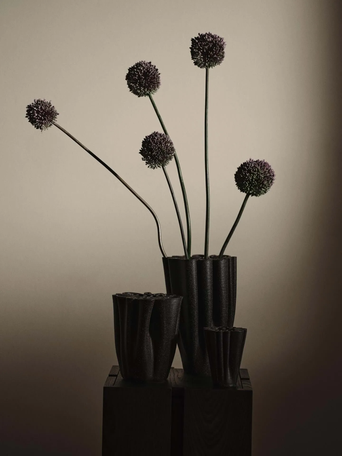 Dedali  vase 11 cm, Dark brown Ferm Living