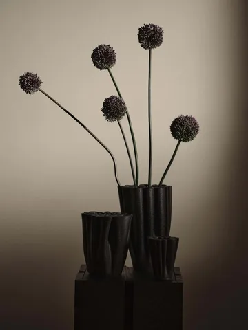 Dedali  vase 11 cm - Dark brown - Ferm Living
