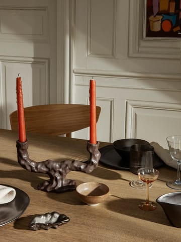 Dito lysestage dobbelt - Dark Brown
 - Ferm Living