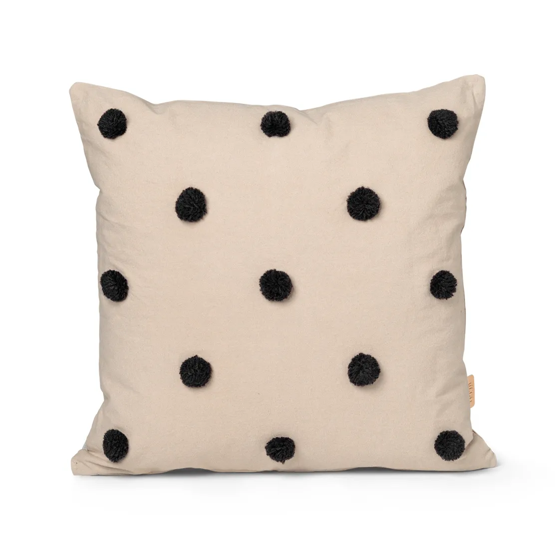 Dot pude 50x50 cm, Sand/Black Ferm Living