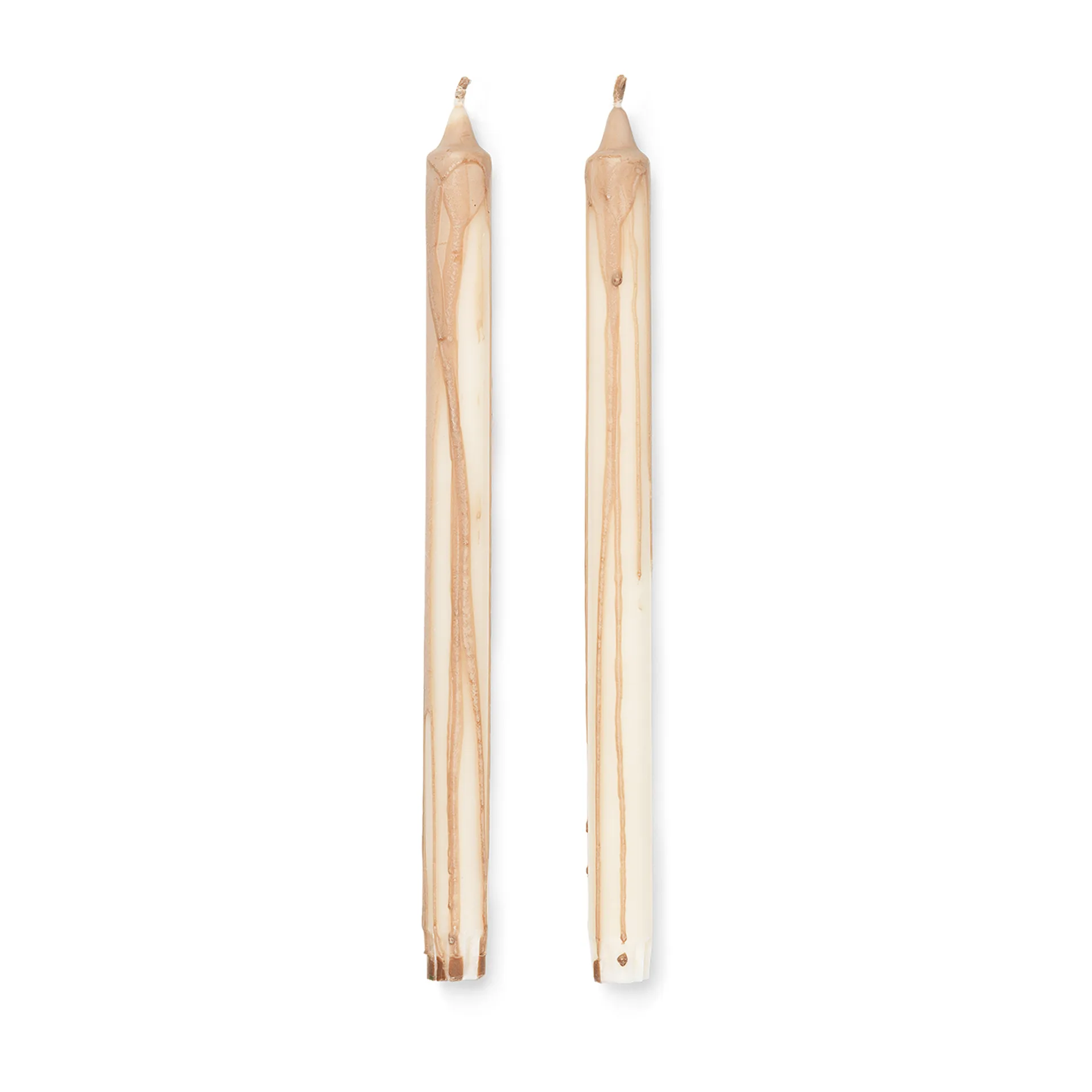 Dryp stearinlys 2-pak, Beige Ferm Living