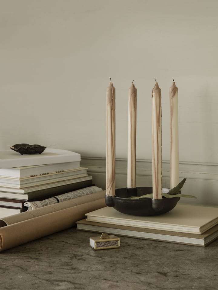 Dryp stearinlys 2-pak, Beige Ferm Living
