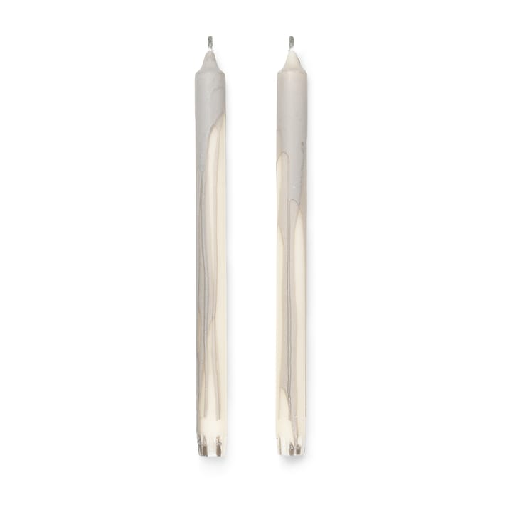 Dryp stearinlys 2-pak - Warm Grey - Ferm Living