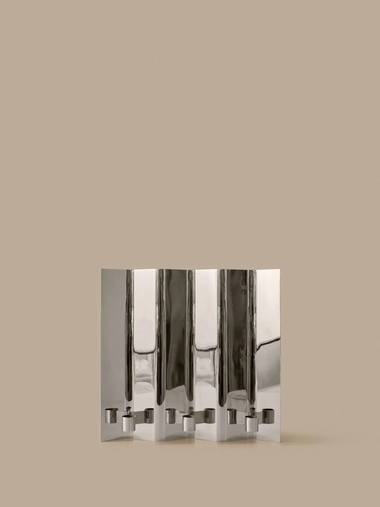 Eddy væglysestage, 3, Mirror polished Ferm Living